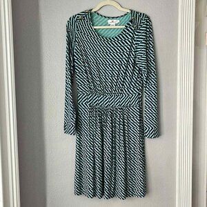 Vineyard Vines Tidal Wave Boat Neck Dress Large